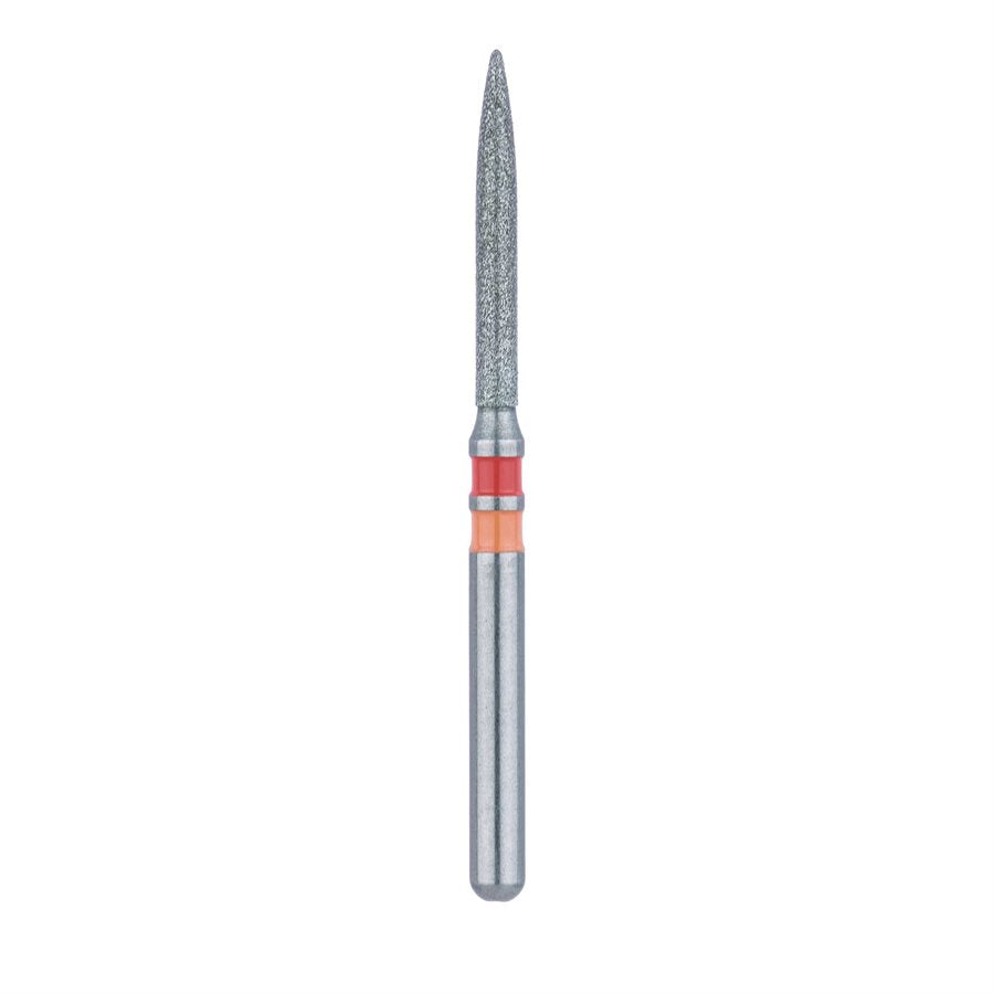 Meisinger Z863F-012-FG Zirconia FG Long Flame Fine Grit Diamond Burs 5/Pk
