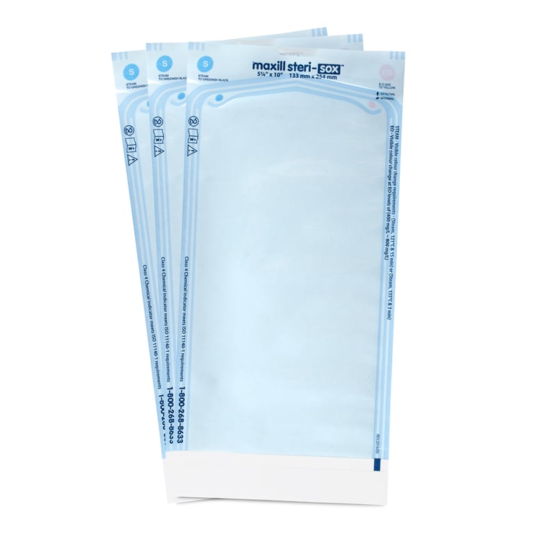 Maxill 60044 Steri-Sox Self-Sealing Sterilization Pouches 5.25