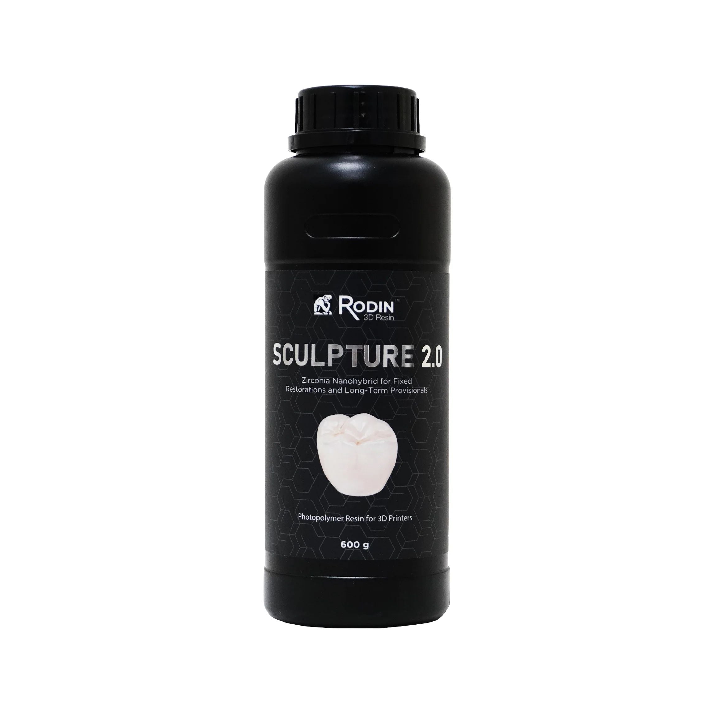 Pac-Dent 23897 Rodin Sculpture 2.0 Ceramic Nanohybrid 3D Resins A4 600gm