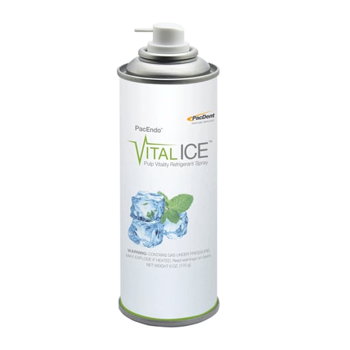 Pac-Dent PE-VI-01 PacEndo Vital-Ice Pulp Vitality Testing Spray 6 Oz Bottle