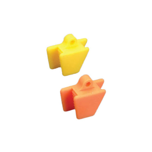Plasdent SC-9060-7X Extnd Silicone Mouth Props Small Pedo Yellow Orange 2/Pk