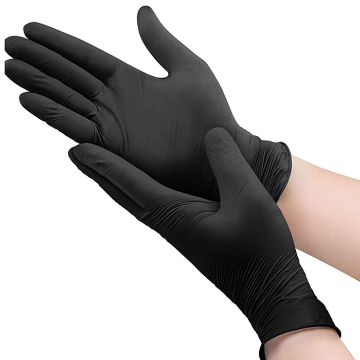Microflex MK-296-XXL Midknight Nitrile Exam Gloves XX-Large Black 100/Bx