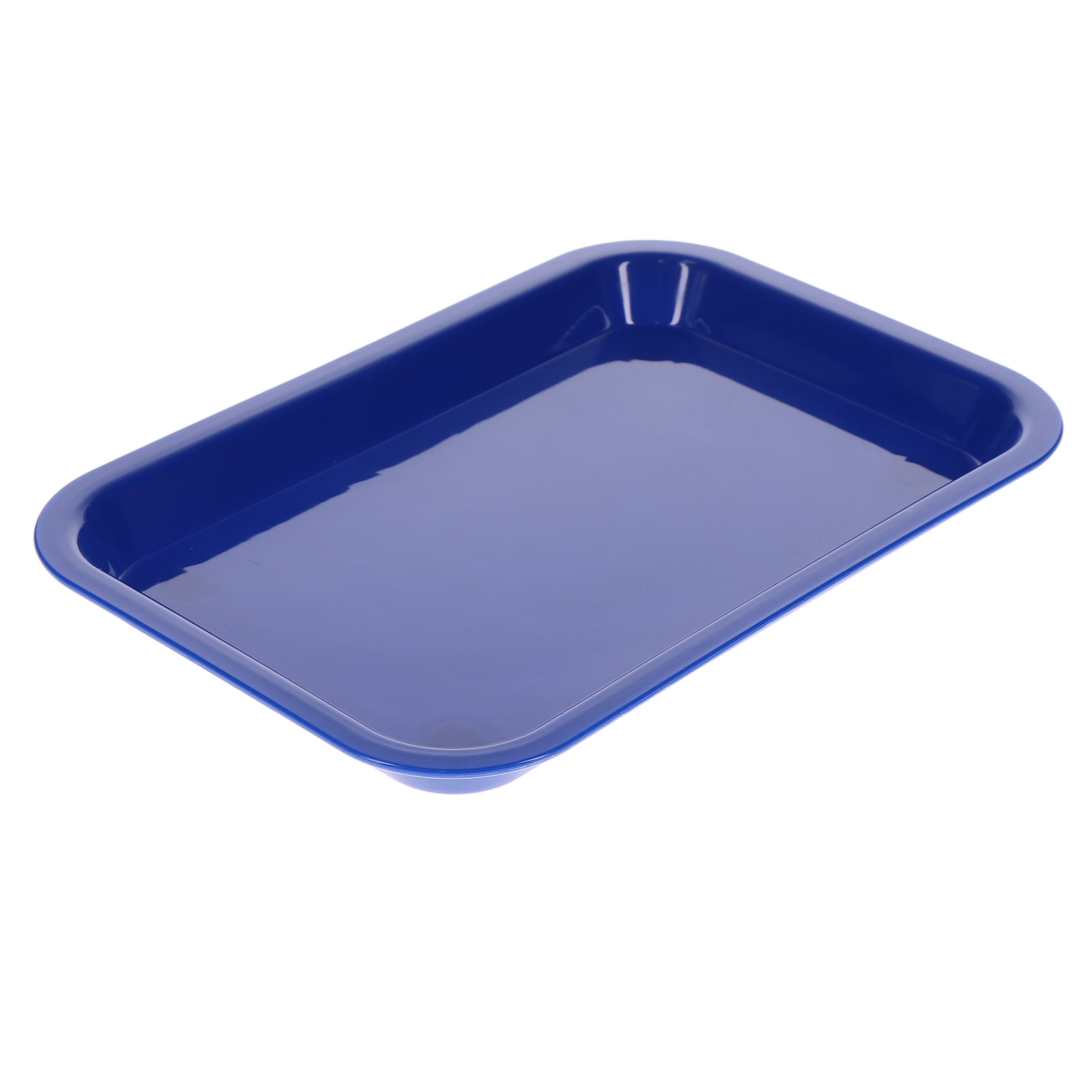 House Brand Dentistry 108155 HSB Set-Up Tray Flat #F Neon Blue Plastic 9-5/8