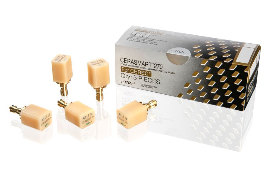 GC 012546 CeraSmart CEREC Force Absorbing Blocks A2 #12 LT 5/Pk