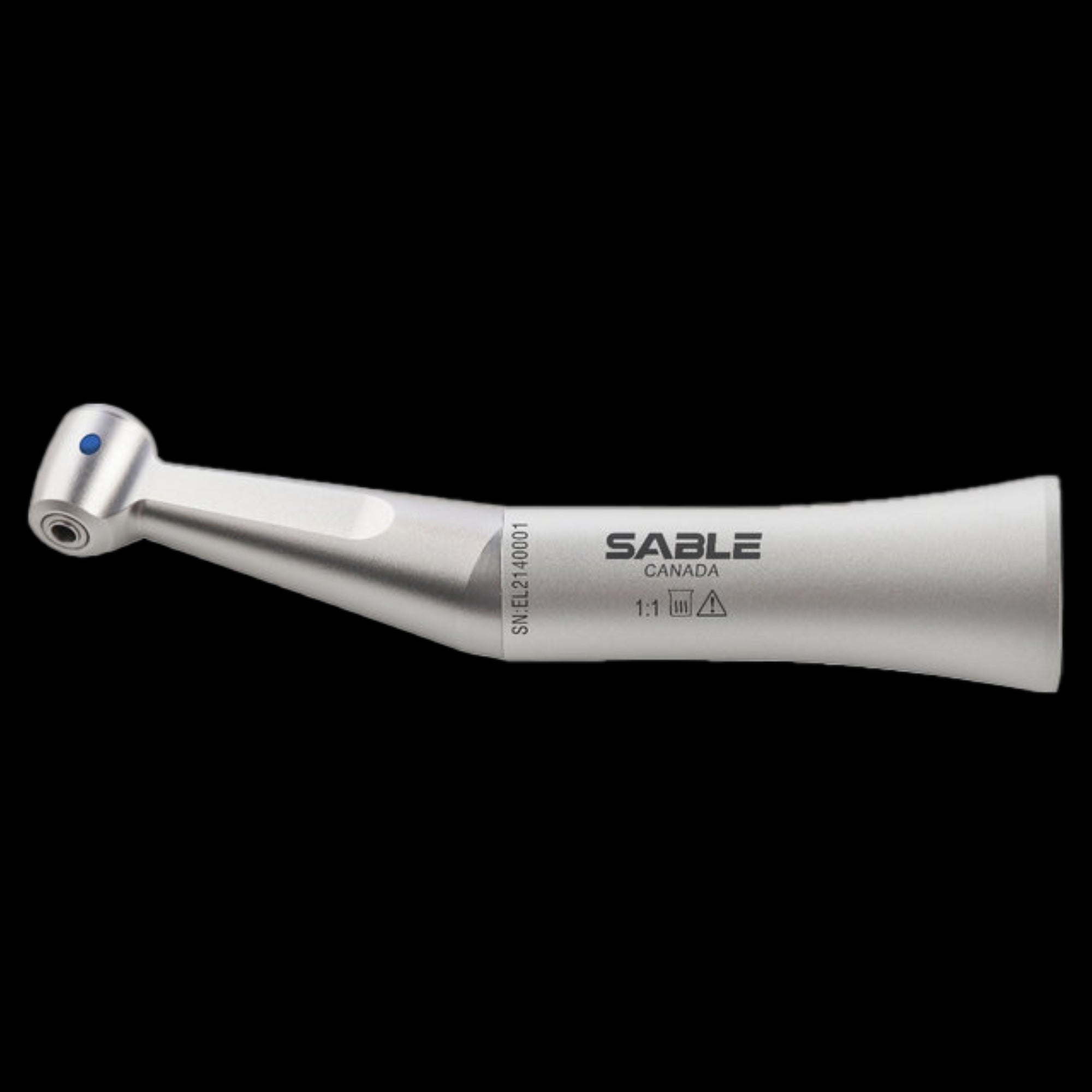 Sable Industries 1600214 E-Type One Piece Handpiece Contra Angle Latch 1:1 BB PB