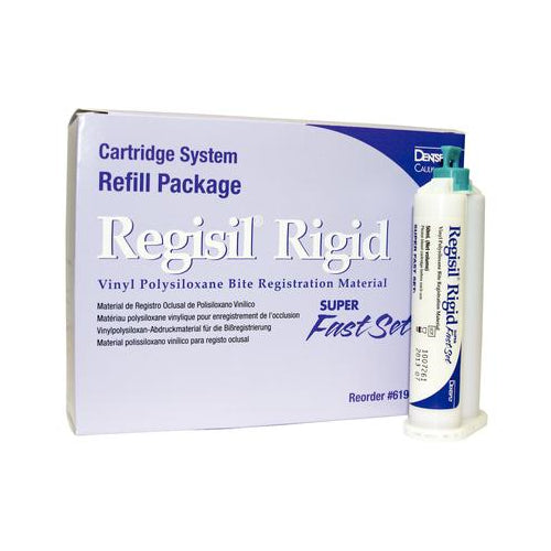 Dentsply Caulk 619425 Regisil Rigid VPS Cartridge Super Fast Set 50 mL 4/Pk EXP Jan 2025