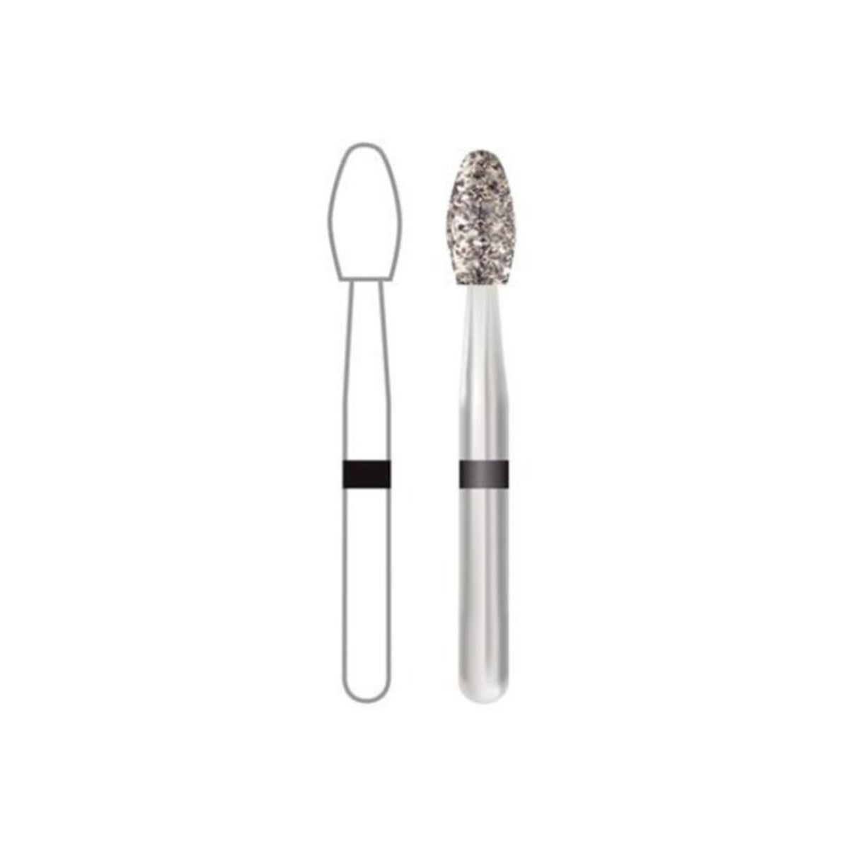 Mydent 379-023SC-5 Defend 379-023SC FG Football Super Coarse Grit Diamond Burs 5/Pk