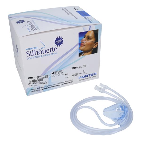 Porter SIL2-MED-12 Silhouette 2 Low Profile Nasal Hood Masks Medium 12/Pk