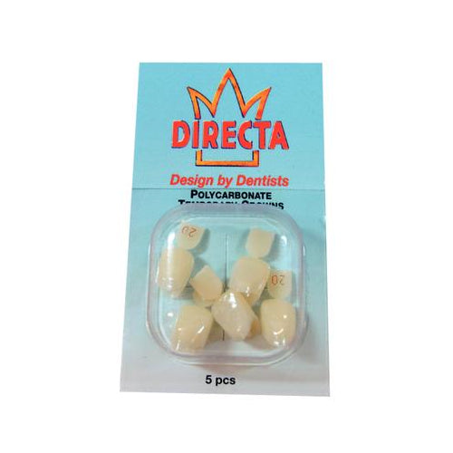 Directa 609220 Polycarbonate Dental Crowns #20 5/Pk