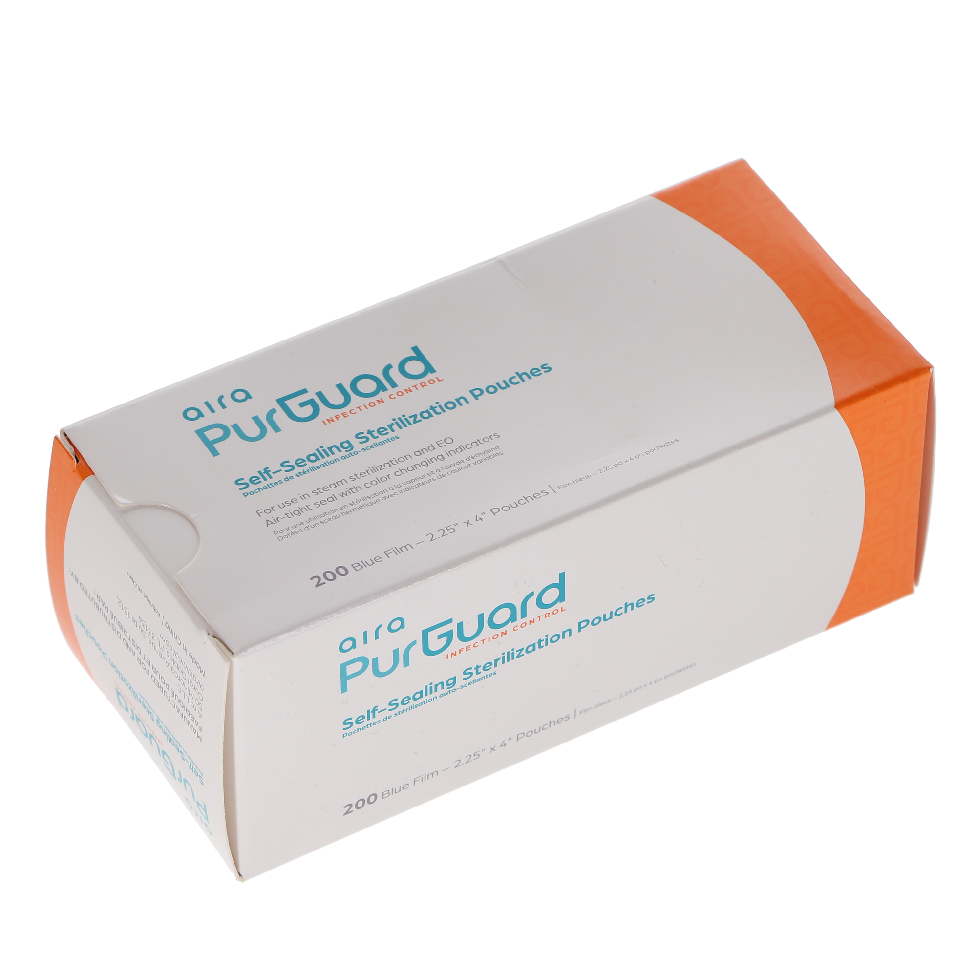 Aira 100528 PurGuard Self-Sealing Sterilization Pouches 2.25