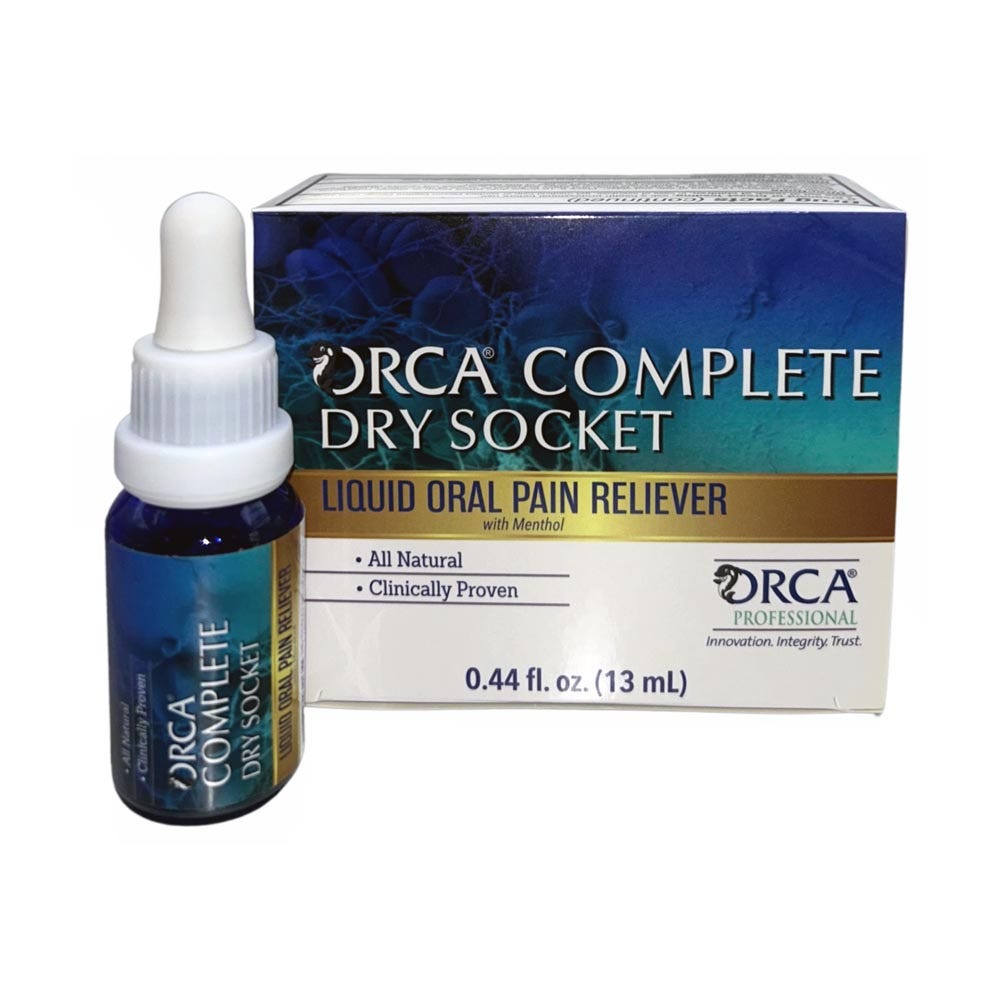 ORCA 310993 COMPLETE Dry Socket Liquid Pain Reliever Exp Aug 2025