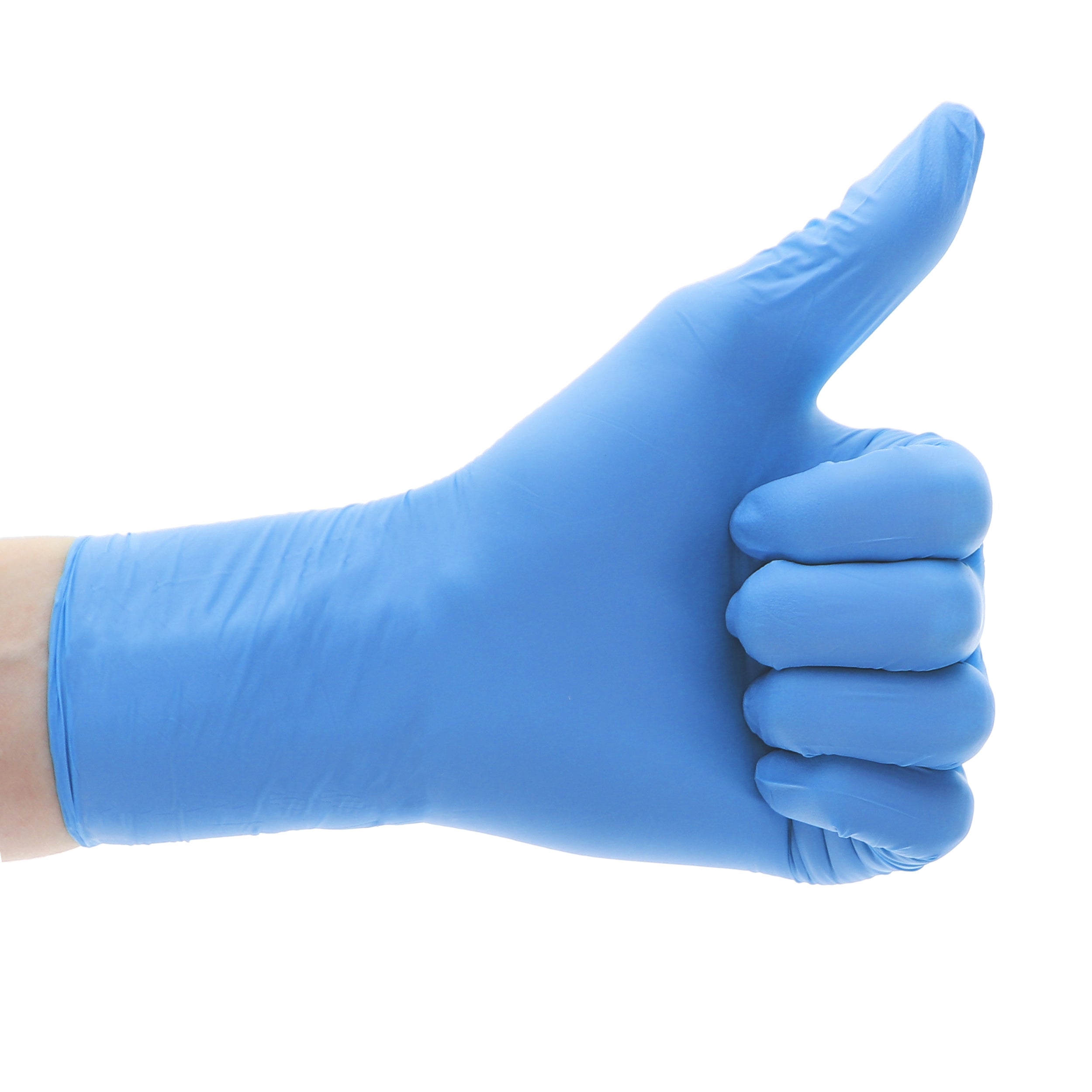 AIRA 119131 PurGuard Nitrile Exam Gloves Latex Free Powder Free Blue Small 100/Bx