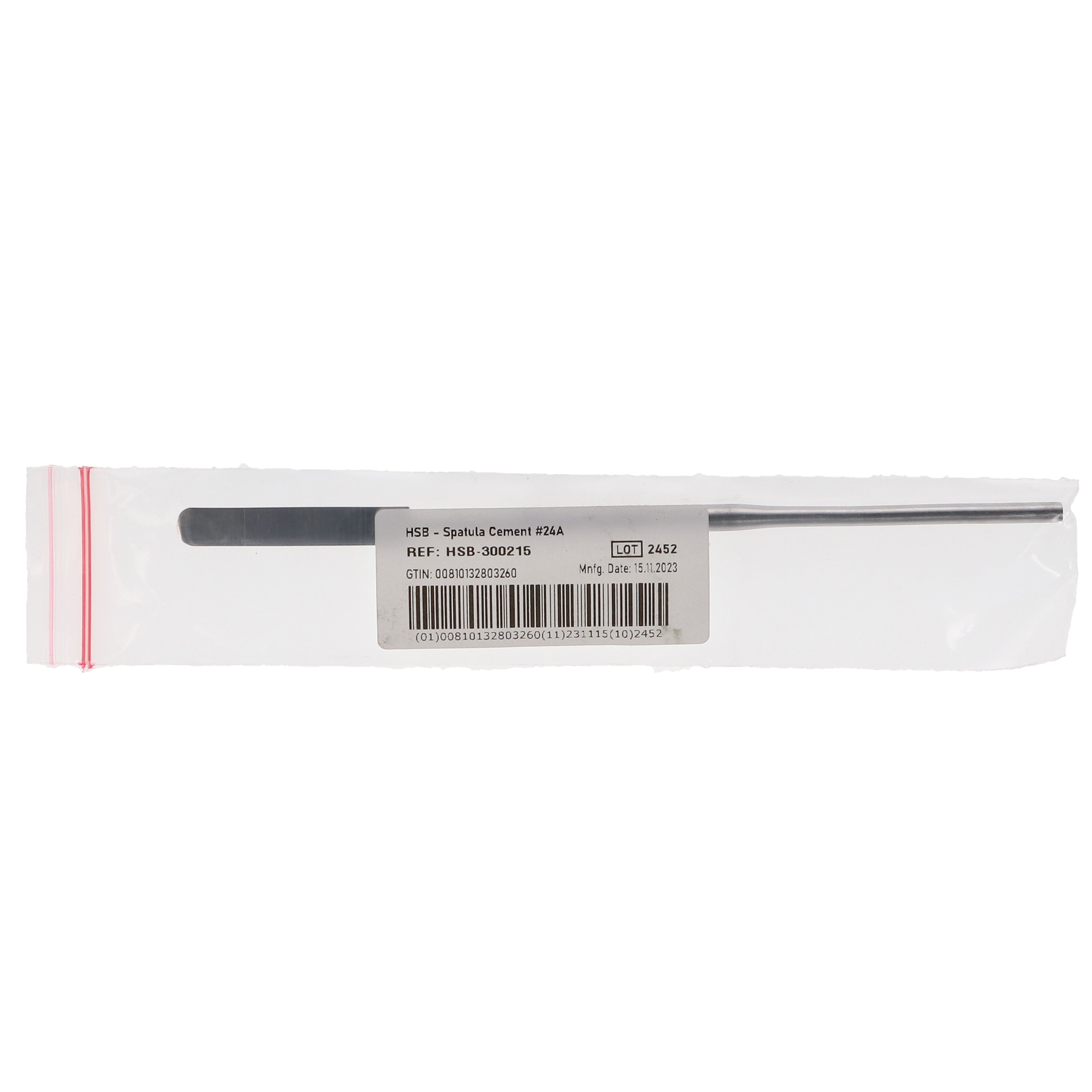 House Brand Dentistry 300215 HSB Single End Dental Cement Spatula #24A Rigid