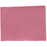 House Brand Dentistry 109233 HSB Dental Patient Bibs 3+1 Ply 13" X 18" Dusty Rose 500/Bx