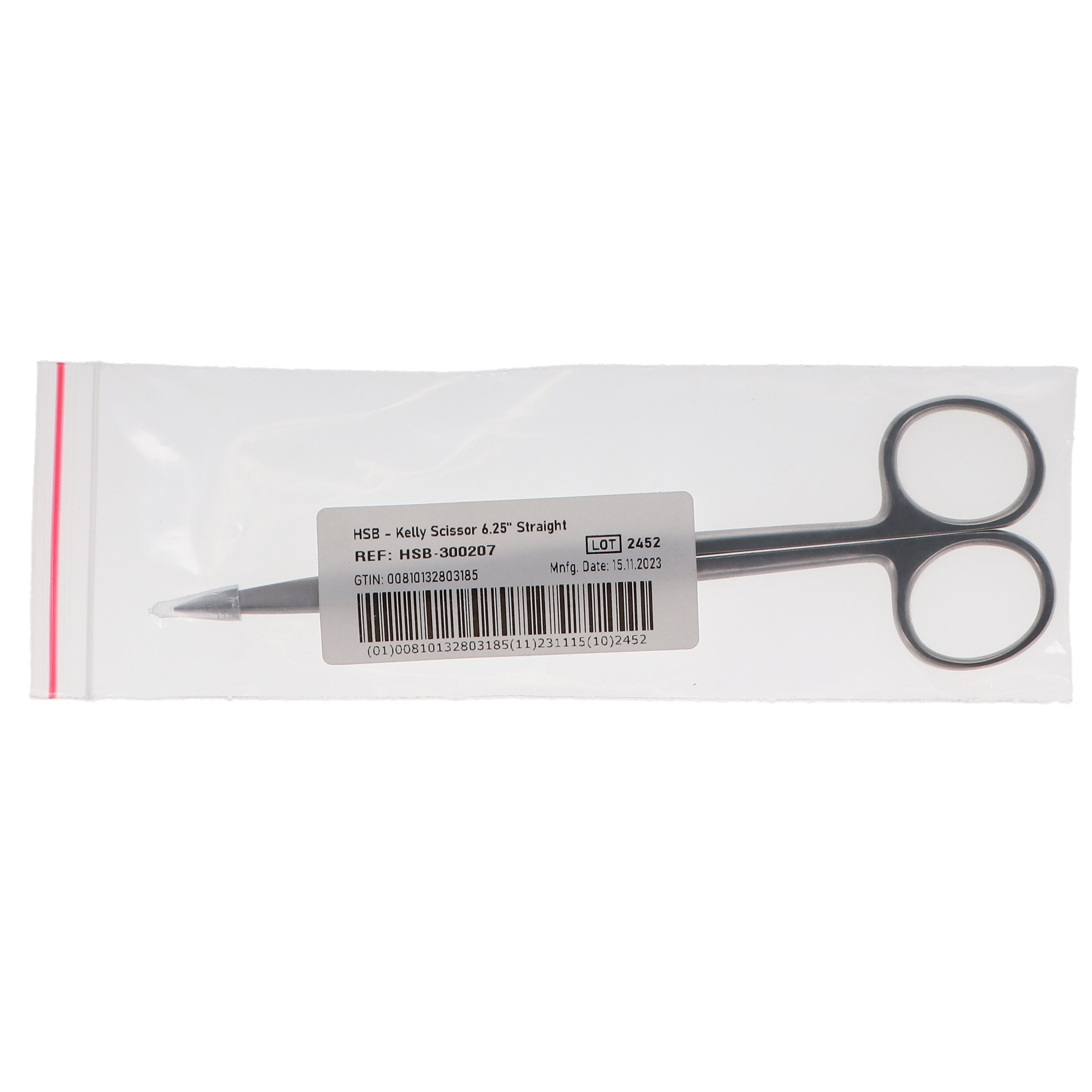 House Brand Dentistry 300207 HSB Kelly Dental Scissors 6.25'' Straight