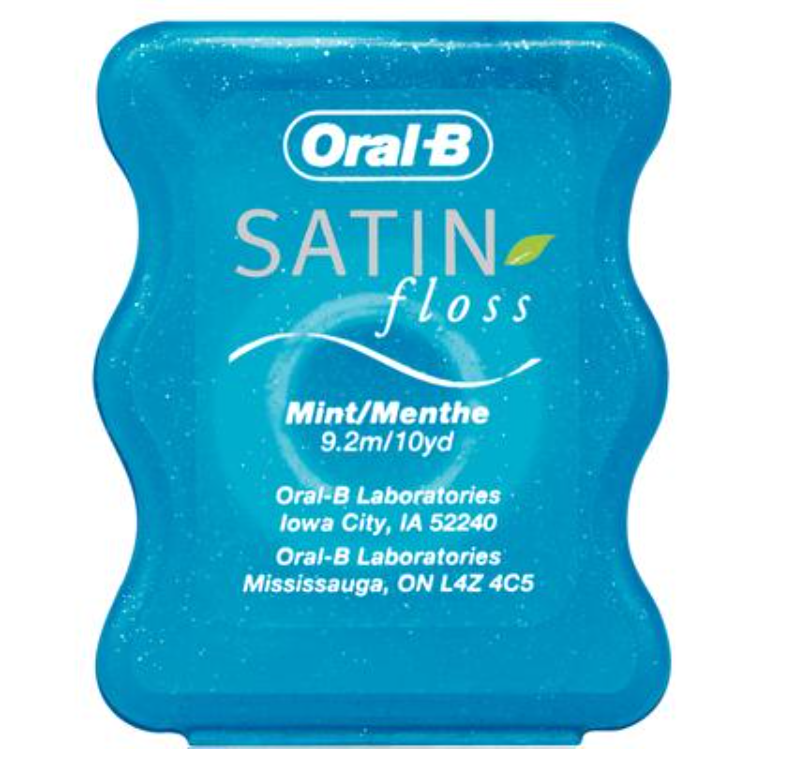 Proctor & Gamble 84860306 Oral-B Satin Dental Floss Mint 10 Yards 144/Pk