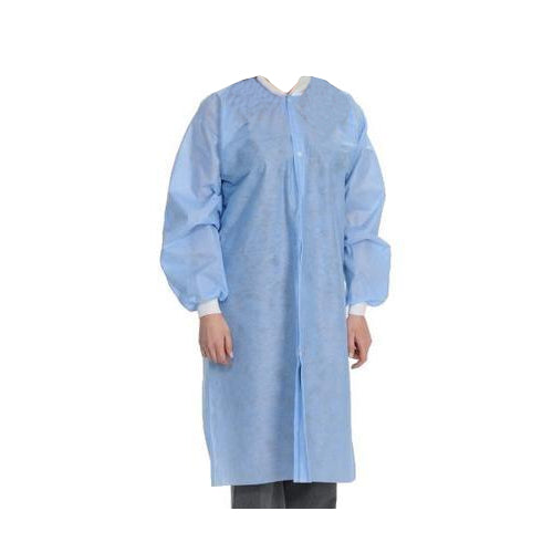 ValuMax 3560MBS Easy-Breathe Lab Coats Medical Blue Small 10/Pk