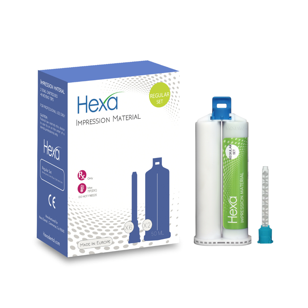 Hygedent HS-0004 Hexa VPS Impression Material Heavy Body Regular Set 2/Pk 50mL