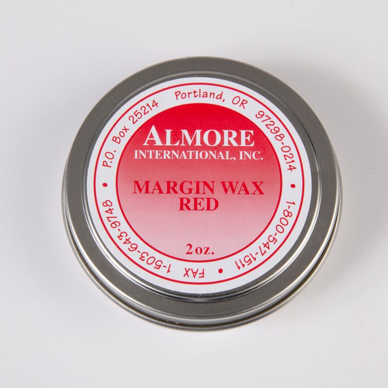 Hager 42608 Almore Margin Dental Wax Red 2 Oz Tin