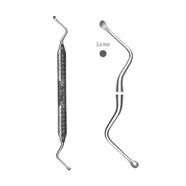 Hu-Friedy CM116 Double End #11 Miller Surgical Curette Bone #6 Handle