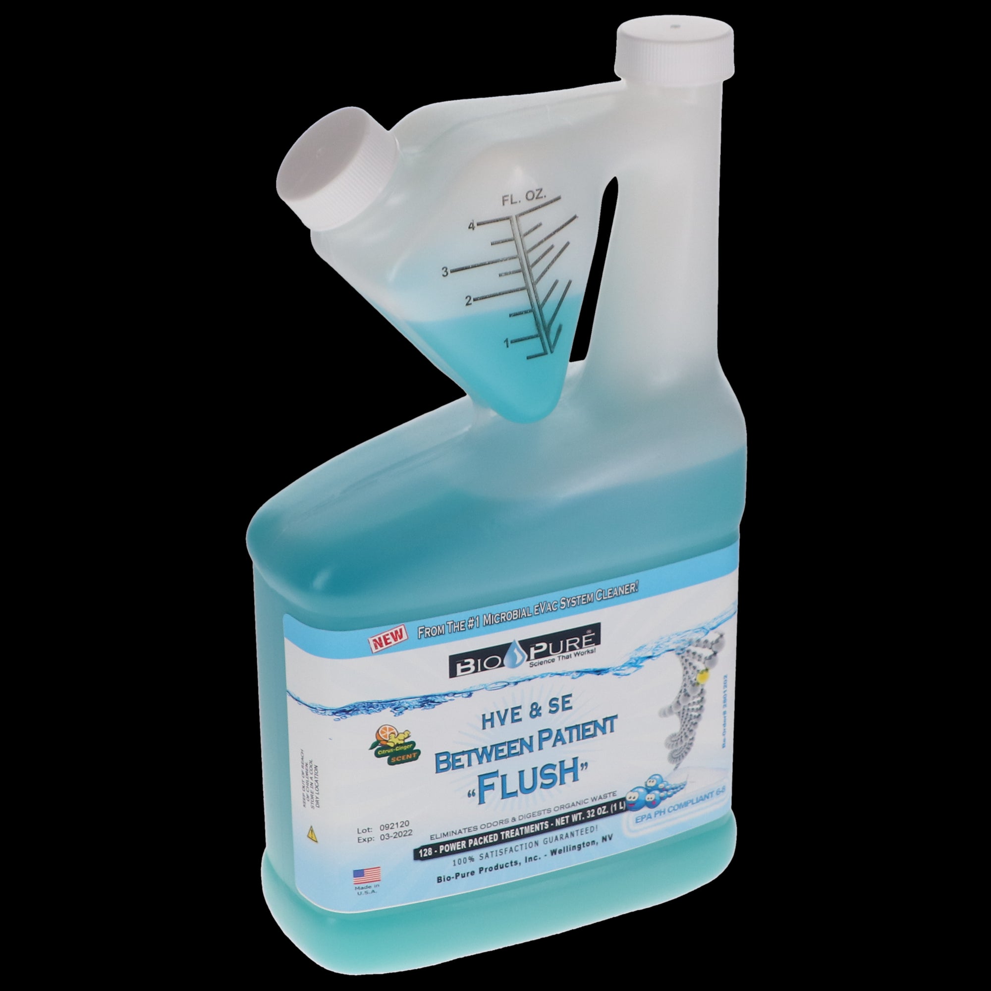 Sable Industries 2801202 Bio-Pure HVE & SE Between Patient Flush BPF 32oz