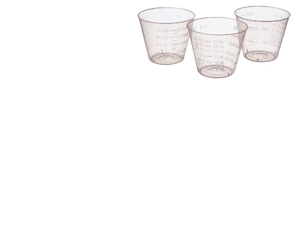 Denticator 039910 Dispensing Cups 30 mL Metered Translucent 100/Pk