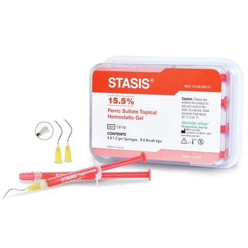 Gingi-Pak 13116 Stasis Hemostatic Gel Syringes 4/Pk 1.2mL