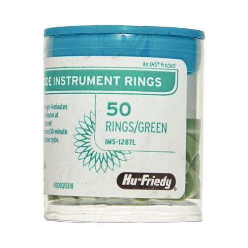 Hu-Friedy IMS-1287L Color Coded Dental Instrument Rings Large Green 50/Pk