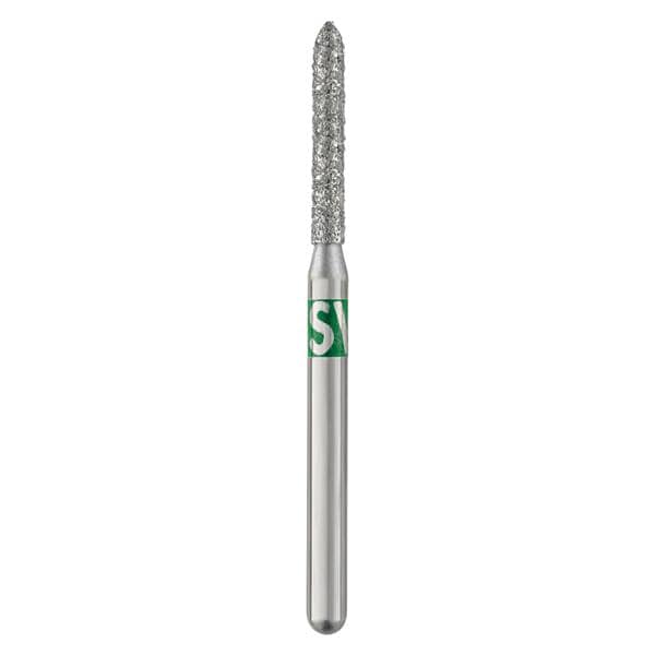SS White 878-014C Piranha FG Modified Bevel Cylinder Coarse Grit Diamond Burs 25/Pk