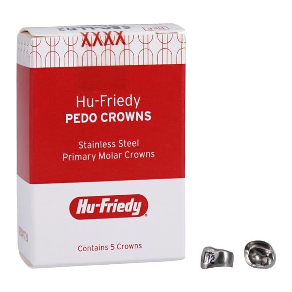 Hu-Friedy SSC-LLD2 Stainless Steel Crowns Lower Left Primary 1st #2 5/Pk