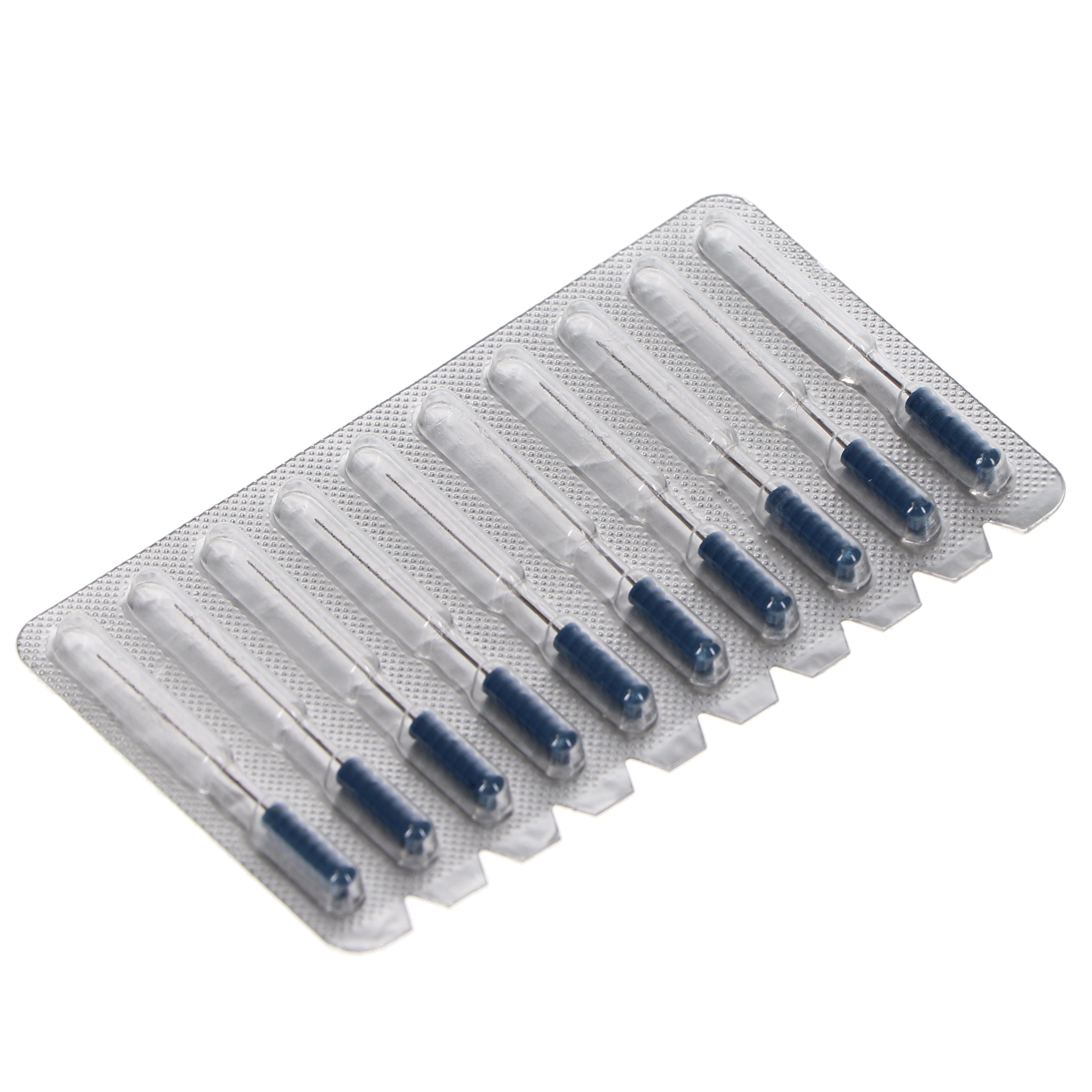 House Brand Dentistry 400604 HSB Barbed Broaches #4 Fine 25mm Blue Sterile 10/Pk