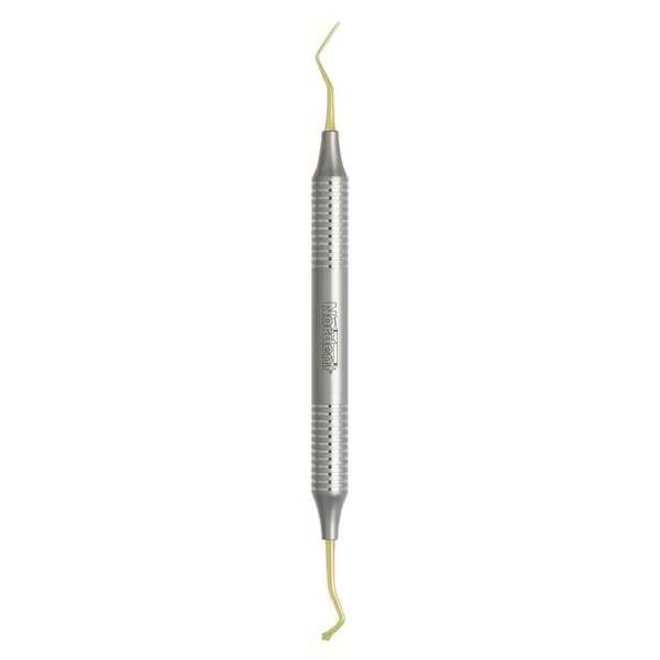 Nordent REPFI22T Double End Composite Placement Instrument TiN Coated Paddle / Acorn #22 DuraLite ROUND