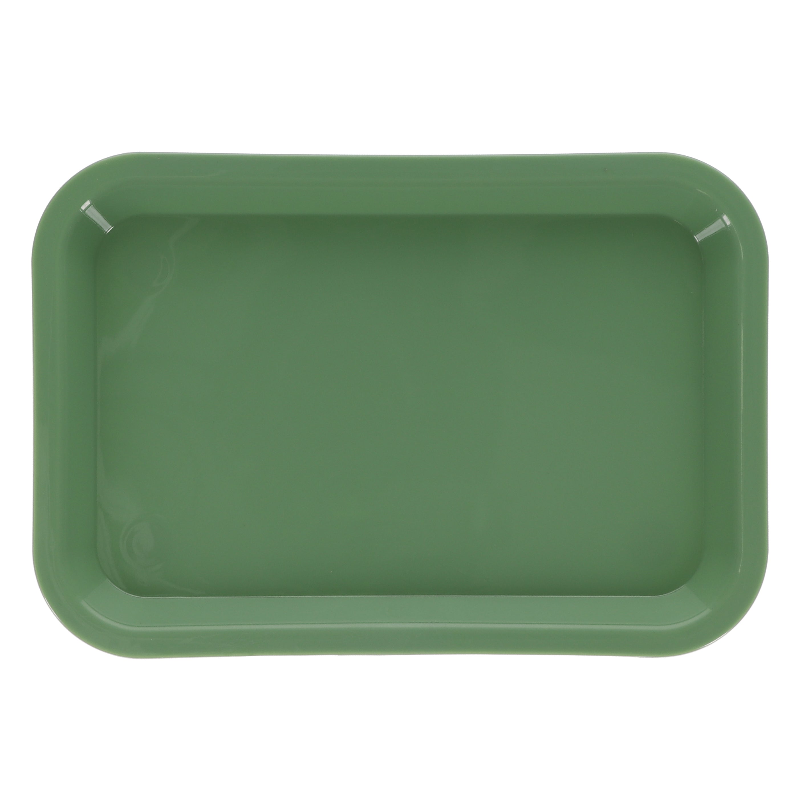 House Brand Dentistry 108157 HSB Set-Up Tray Flat #F Neon Green Plastic 9-5/8