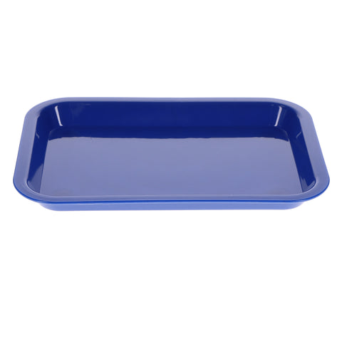 House Brand Dentistry 108155 HSB Set-Up Tray Flat #F Neon Blue Plastic 9-5/8" X 6-5/8" X 7/8"