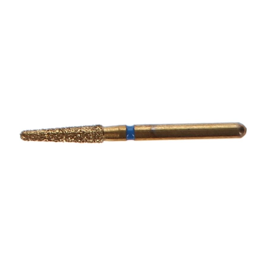 House Brand Dentistry 401945 HSB FG 856-018M Precision Zirconia Round End Taper Medium Grit Diamond Burs 5/Pk