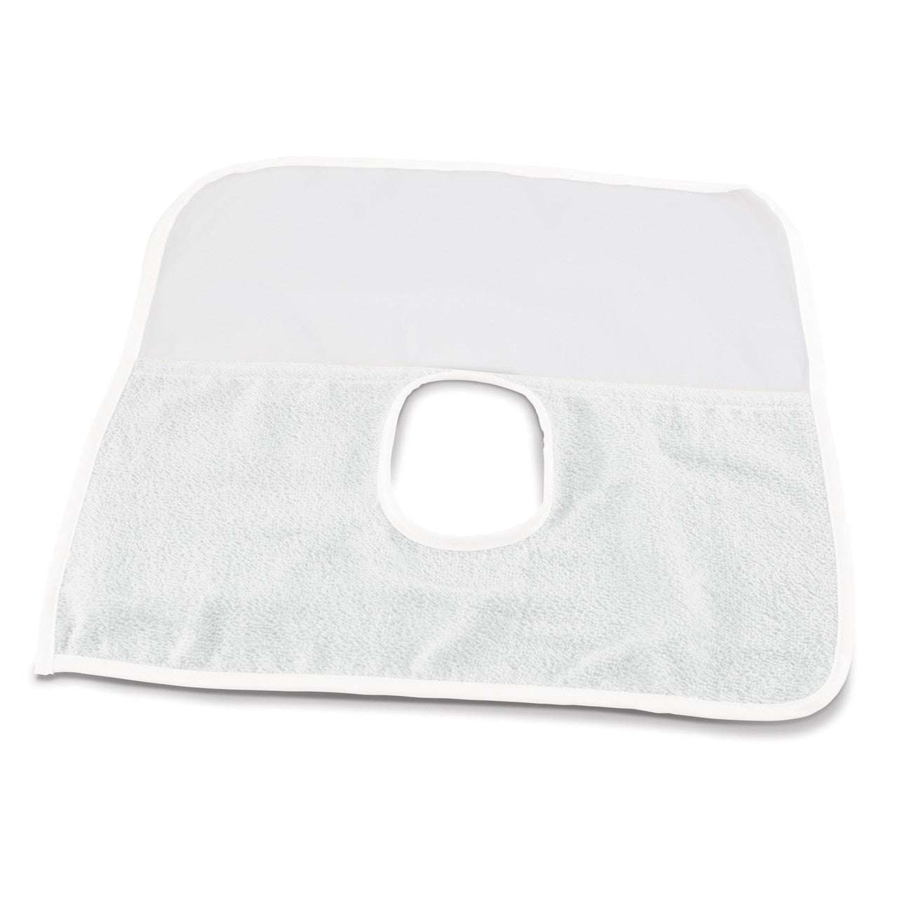 Practicon 701410W Dental Face Drapes Reusable With Terry Knit Netting White 12/Pk