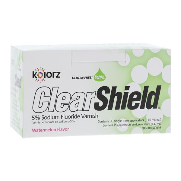 DMG 799501 Kolorz ClearShield Fluoride Dental Varnish Watermelon 35/Pk