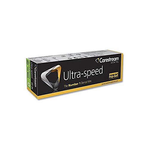 Kodak 1228840 Carestream Ultra-Speed Intraoral Dental X-Ray Film DF-54 D Speed #0 Poly-Soft 100/Pk EXP May 2026