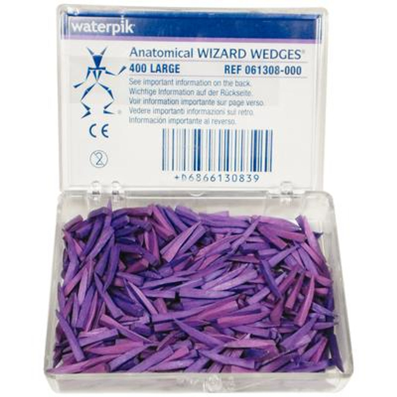 WaterPik 061308-000 Anatomical Wizard Matrix Wedges Large Purple 400/Bx