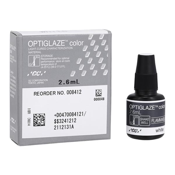 GC 008412 OptiGlaze Color Indirect Restorative White 2.6mL
