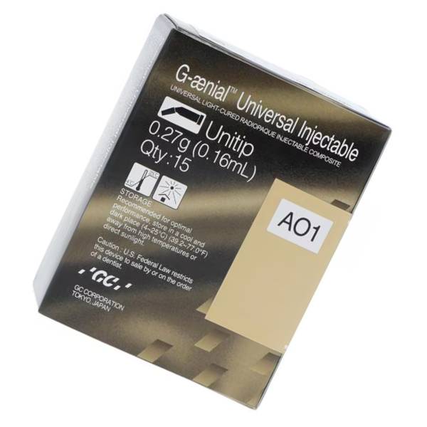 GC 012357 G-aenial Universal Injectable Composite Unitips AO1 15/Pk 0.16mL