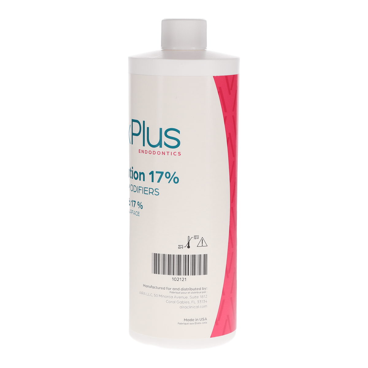 Aira 102121 ApexPlus EDTA 17% Solution With Surface Modifiers 500 mL