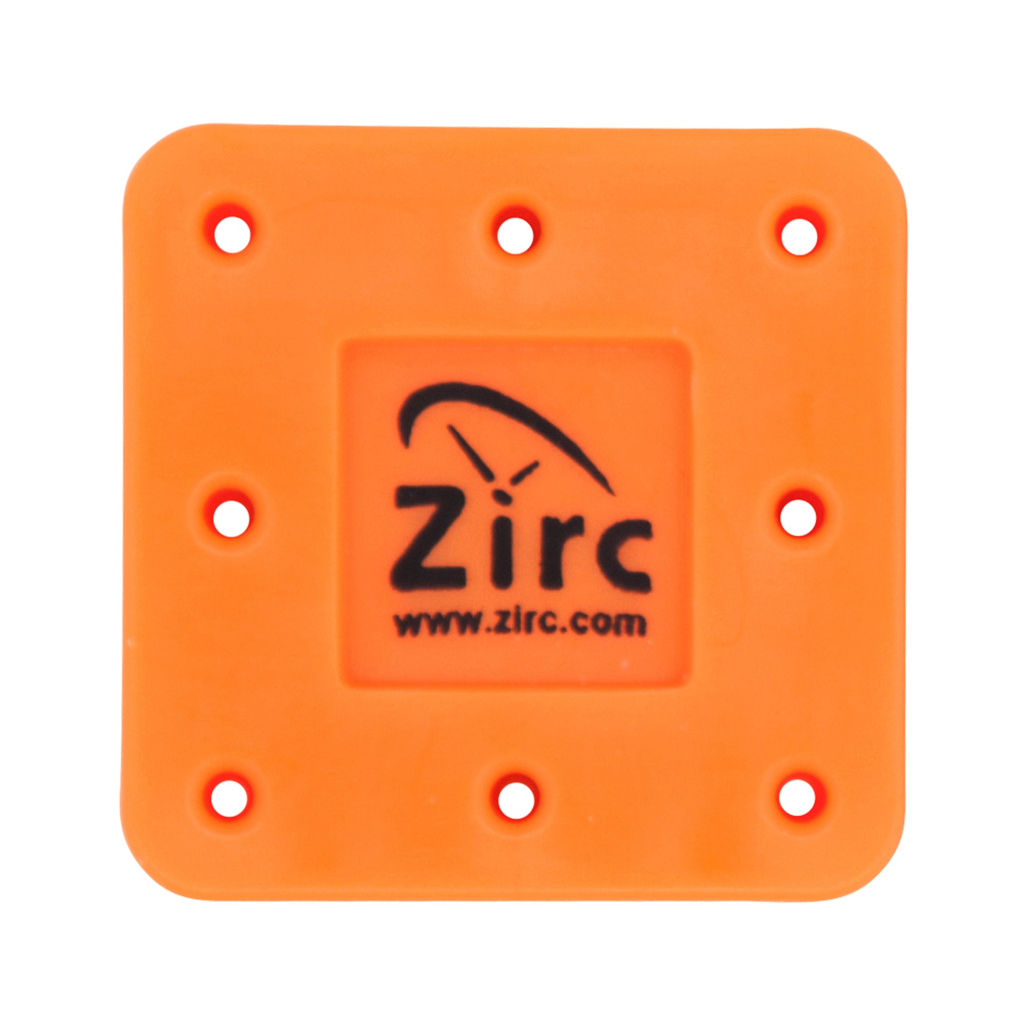 Zirc Dental 50Z400Q Magnetic Bur Block 8-Hole Neon Orange 1/Pk