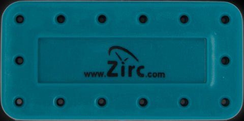 Zirc Dental 50Z403J Magnetic Bur Block 14-Hole Microban Teal