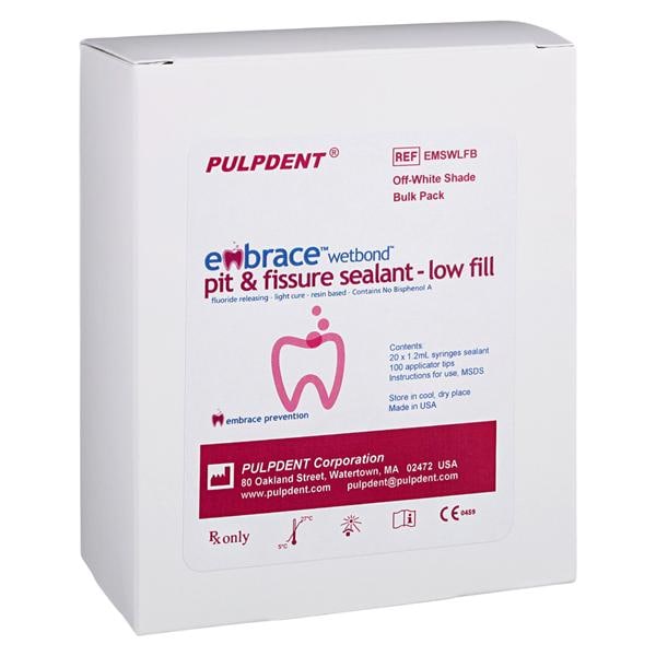 Pulpdent EMSWLFB Embrace Wetbond Low Fill Bulk Pack 20/Pk 1.2 mL