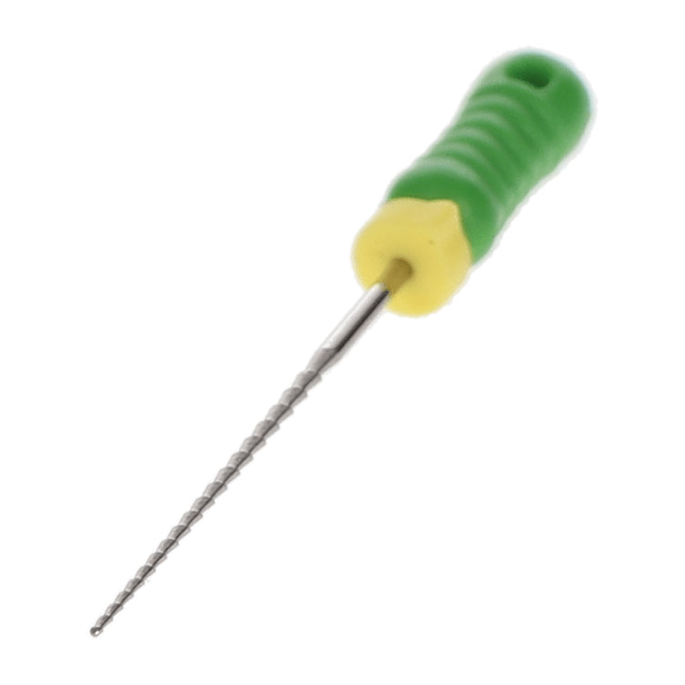 House Brand Dentistry 400473 HSB Hedstrom Endodontic Files Stainless Steel 25mm #35 Green 6/Pk