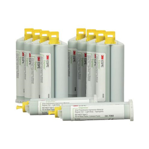 3M Solventum 7302T Express Impression Material Light Body Regular Set Bulk 10/Pk