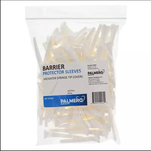 Palmero 1950 Syringe Tip Covers Protective Sleeves 100/Pk