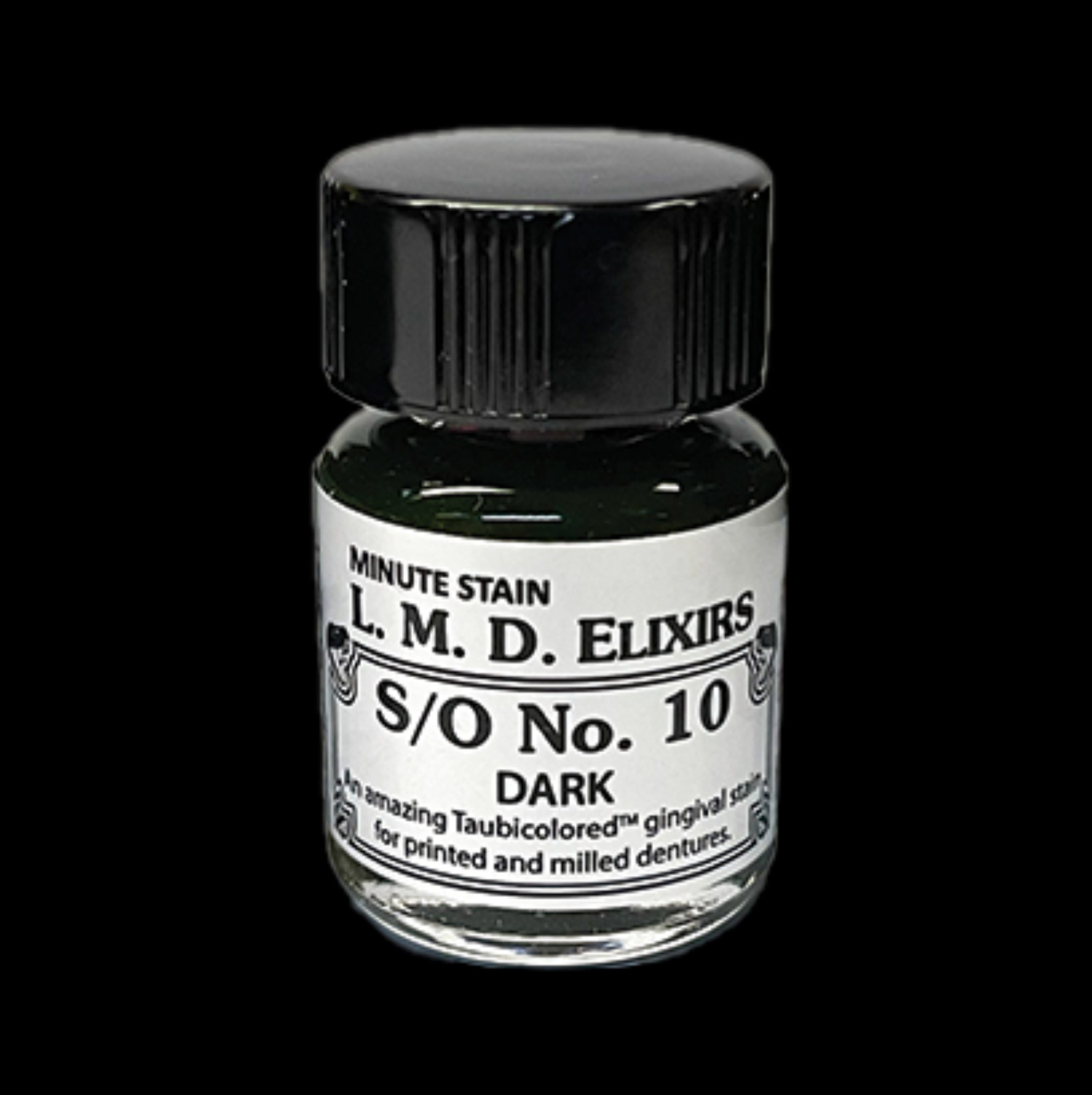 Taub 01-2520 L.M.D. Elixirs S/O NO.10 Dark Dental Liquid 12mL Bottle