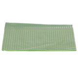 House Brand Dentistry 109235 HSB Dental Patient Bibs 3+1 Ply 13" X 18" Green 500/Bx